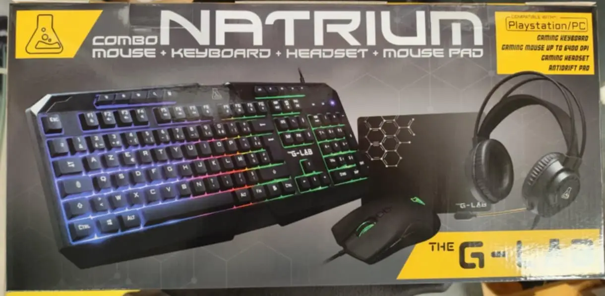 KIT 4 en 1 COMBO G LAB KORP NATRIUM PACK GAMING 4 en 1 G-LAB KORP COMBO NATRIUM - Runshopp OI - Hightech 974 – Image 2
