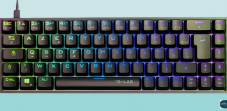 Clavier Gaming Filaire G LAB KORP TITANIUM - Noir - Runshopp OI - 974