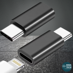 Adaptateur USB C - Lightning iPhone - Noir - Gris - Runshopp OI - 974
