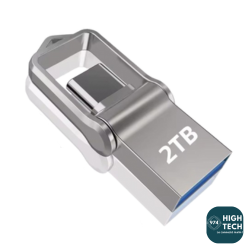 Clé USB 2 To - USB 3.2 - USB C avec Adaptateur Micro B - Runshopp OI - 974