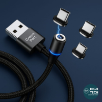 Câble de charge magnétique Green Port 6-en-1 – 60W - Runshopp OI - HIGH TECH 974