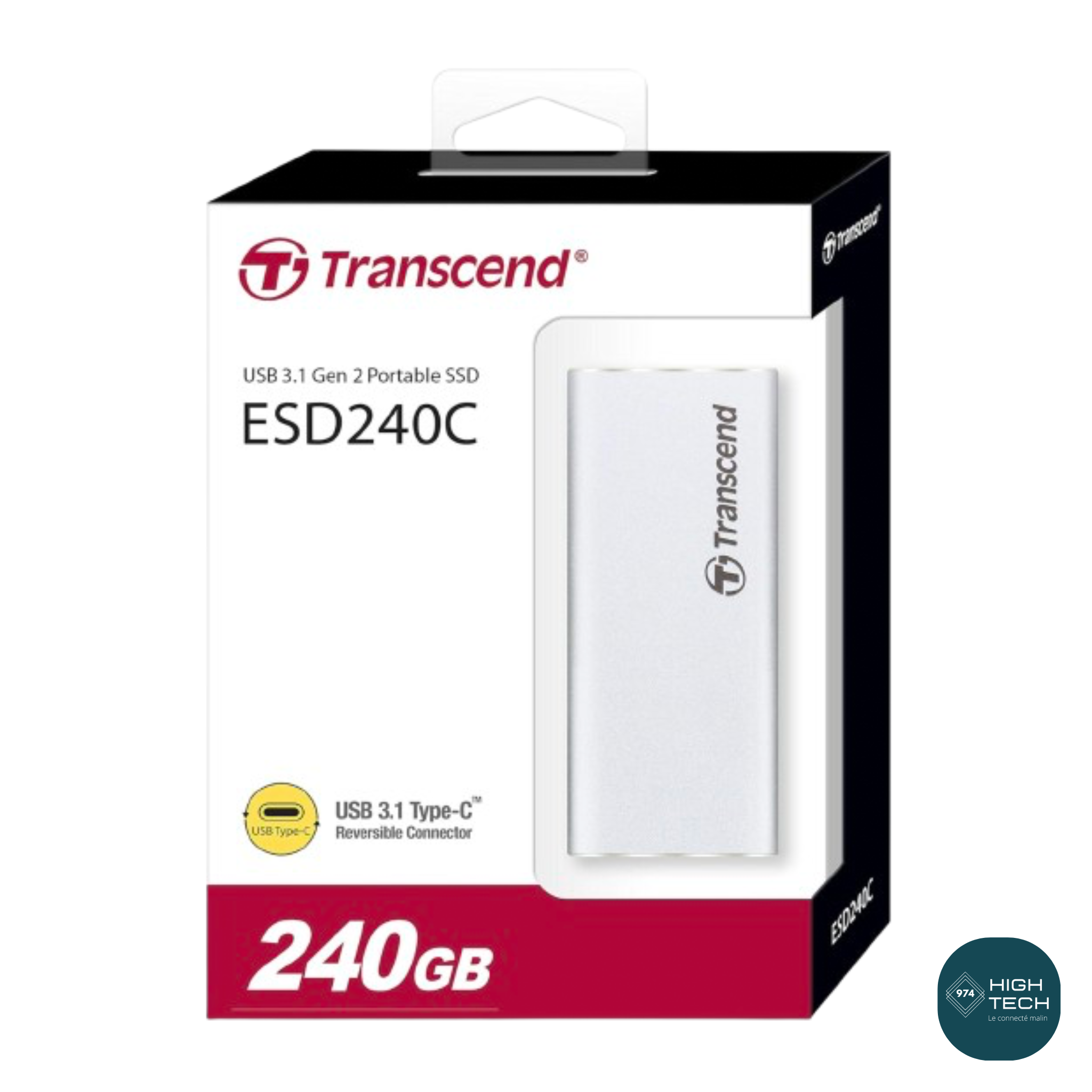 Disque dur externe TRANSCEND ESD240 2To - Silver - Runshopp OI - 974 1 Disque dur externe TRANSCEND ESD240 2To - Silver - Runshopp OI - 974 – Image 2
