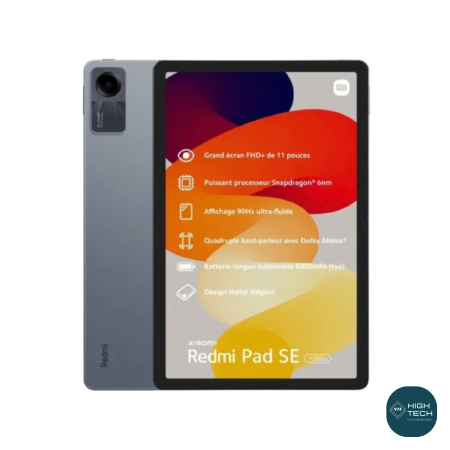 Tablette XIAOMI Redmi Pad SE - Ecran 11"  - Grise - 4Go RAM - 128 Go ROM - Runshopp OI - HIGHTECH 974